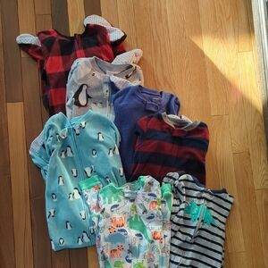 Carter's Kids One Pieces Footies - Red, Blue, Green, Gray